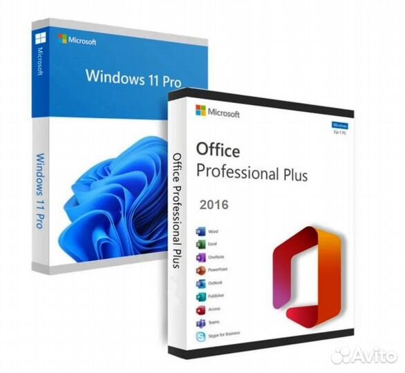 Комплект Windows 11 pro + Microsoft Office 2016
