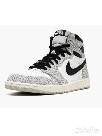 Air Jordan 1 Retro High OG White Cement оригинал