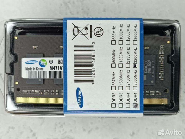 Оперативная память DDR4-16гб для ноутбука