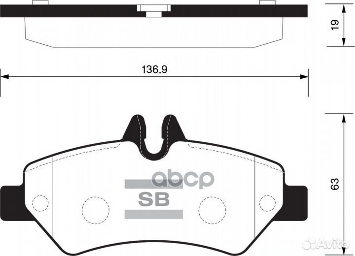 SP1562 колодки дисковые зад. MB Sprinter 209CD