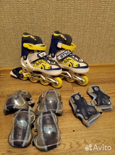 Коньки роликовые раздвижные 31-34