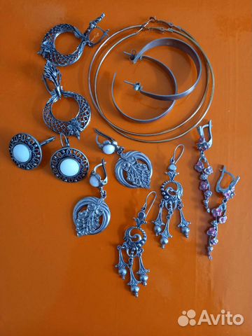 Серьги бижутерия разные