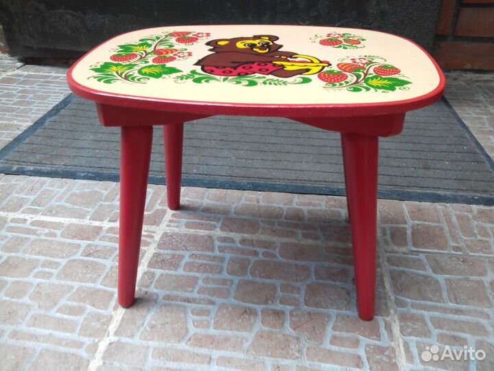 Табурет #Хохломская роспись
