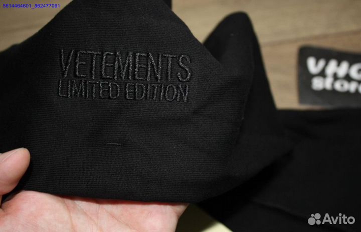 Худи vetements oversize со стразами (Арт.56801)