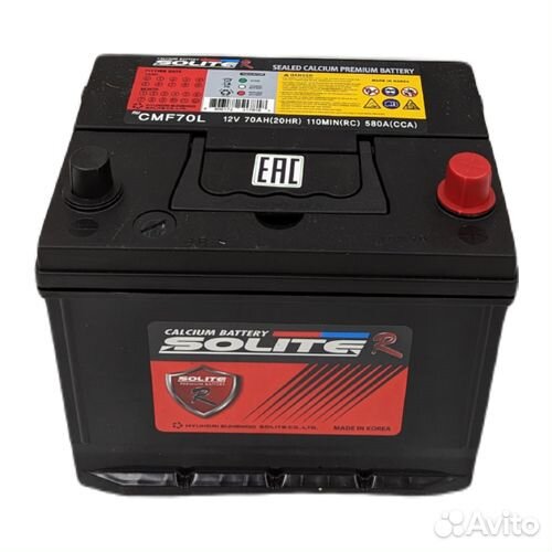Аккумулятор Solite R CMF 70L (70Ач, 580А)
