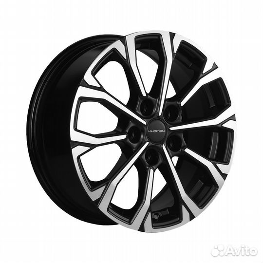 Литые диски 6.5x16 5x114.3 66.1 ET50 khomen KHW 1605 black-FP