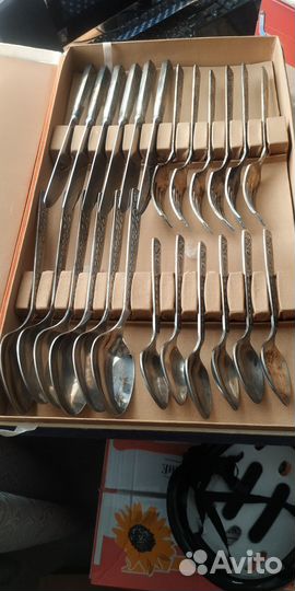 Набор столовых приборов мельхиор СССР