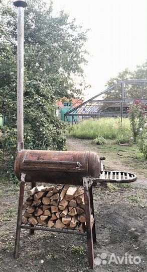 Мангал прочный из толстого железа
