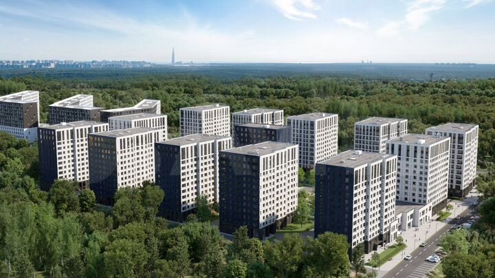 1-к. квартира, 34,3 м², 12/13 эт.