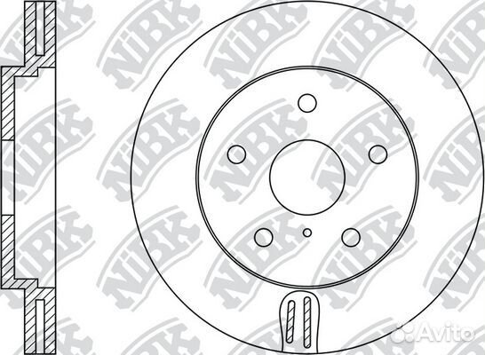 Диск тормозной передний nissan murano 35 05infiniti FX35FX45 05