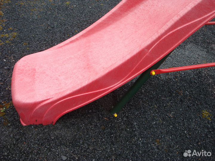 Детские уличные качели и зимняя горка Радуга