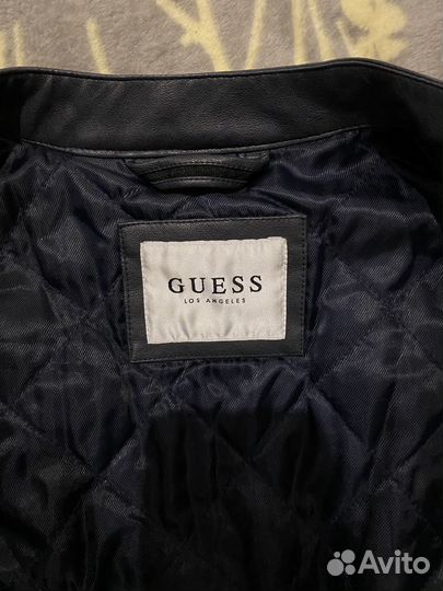 Бомбер мужской кожаный guess