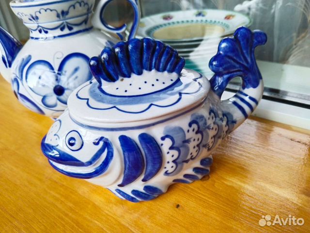 Икорница/конфетница гжель