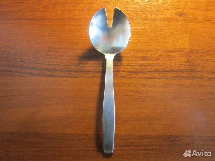 Ложка салатная. Мельхиор с серебрением. СССР