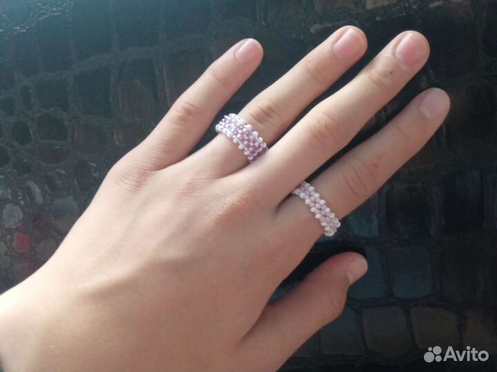 Колечки из бисера ручной работы