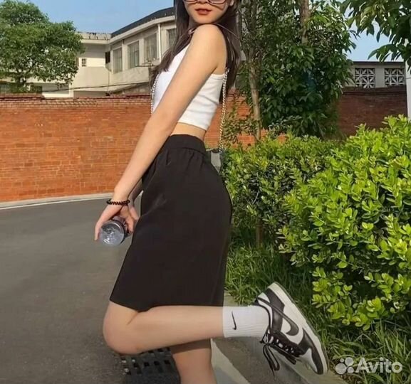 Шорты из костюмной ткани