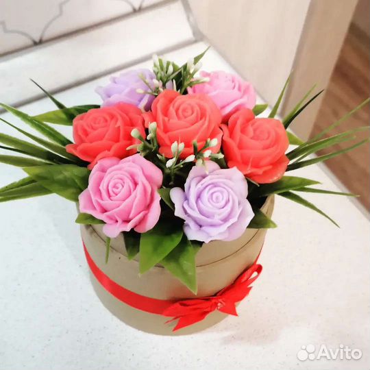 Букеты из мыла ко Дню матери, на 8 марта