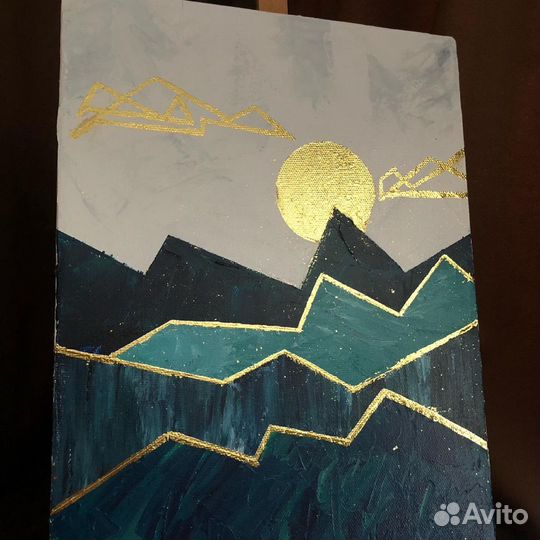 Картина акрил поталь