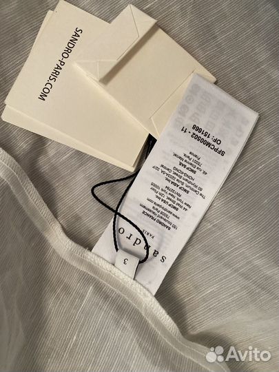 Блуза лен Sandro оригинал
