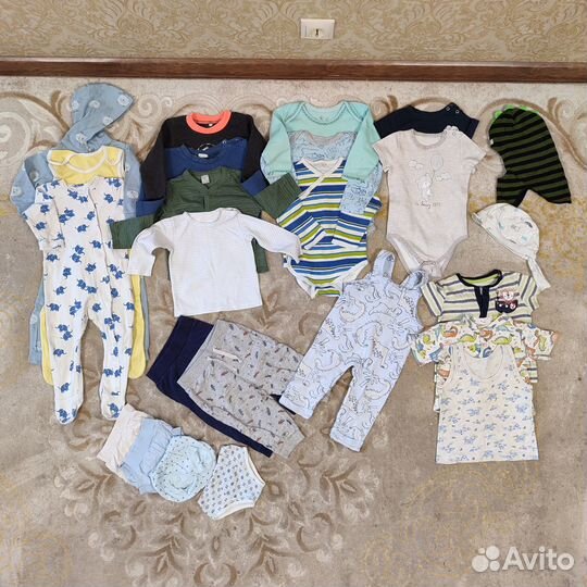 Пакет вещей №1 на мальчика, рост 80