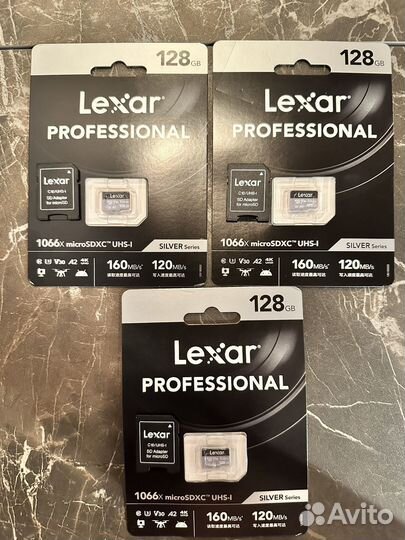 Карта памяти MicroSD Lexar 128GB
