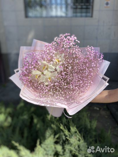 Букет из гипсофилы