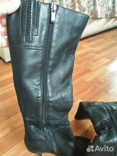 Сапоги натуральная кожа демисезонные