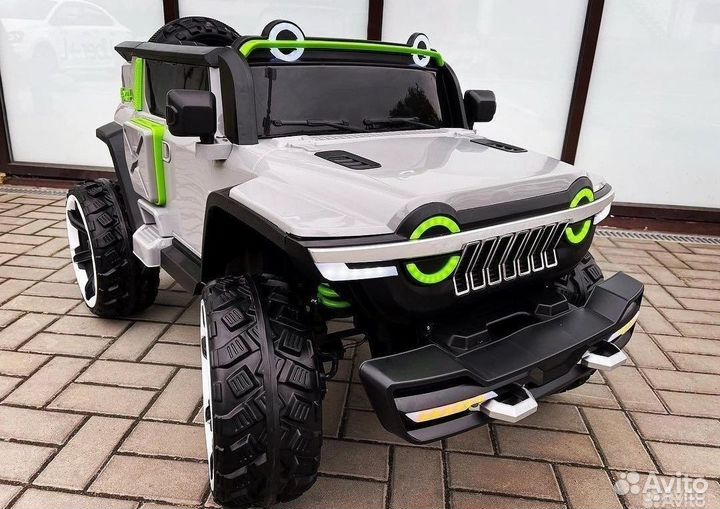 Детский двухместный электромобиль джип