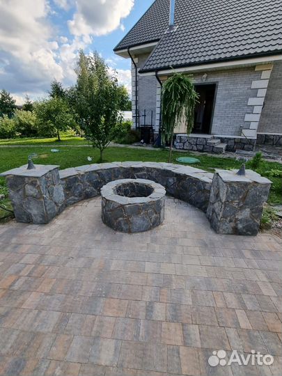 Дренаж,Мощение,Газон