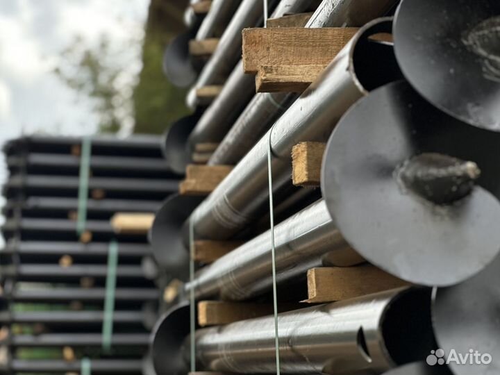 Винтовые сваи с монтажом