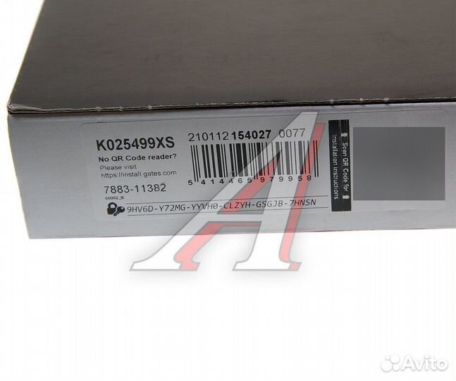 Комплект грм opel Astra G (Z16XE,X16XEL,Z16XEL) gates K025499XS gates Оригинал