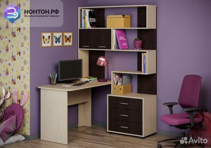 Уголок школьника Паскаль-3 дуб молочный / венге