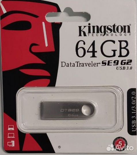 Флеш накопитель 64 GB Kingston новые