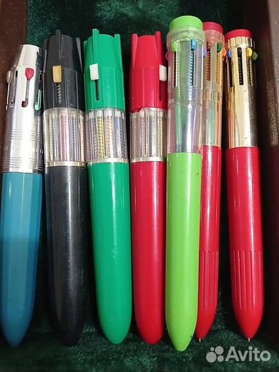 Ручки шариковые 4-х цветные, СССР, 60-80-х годов