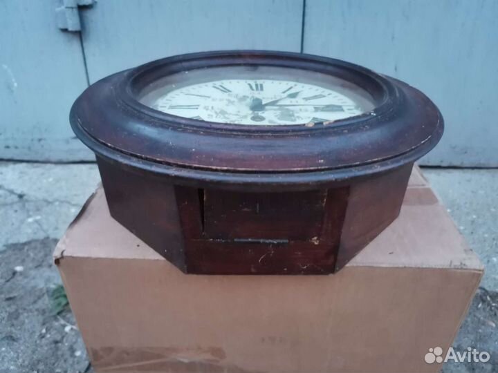 Часы Павел Буре до 1917 г настенные в деревянном к