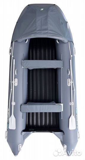 Надувная лодка gladiator E420PRO серый