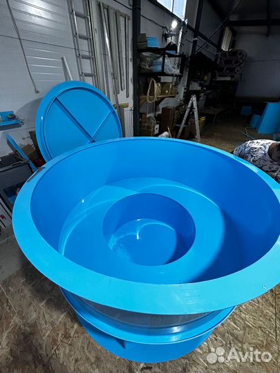 Банный чан, купель на дровах