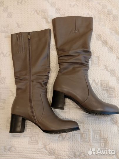 Сапоги женские демисезонные, натуральная кожа