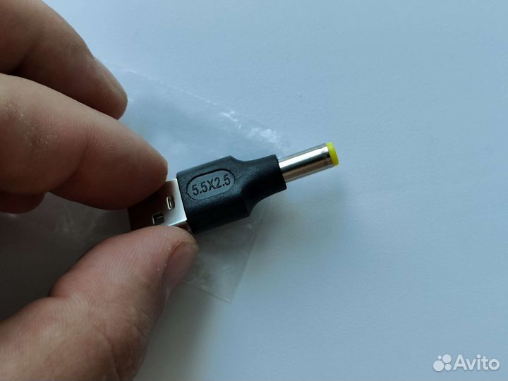 USB male на 5,5x2,5