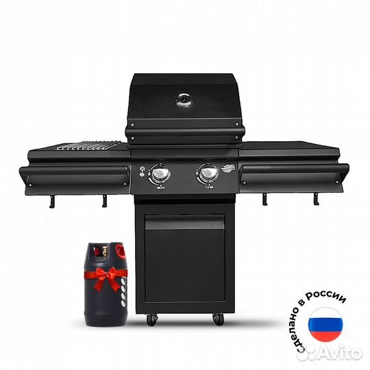 Гриль газовый B-Fire Bizon Premium Black 2