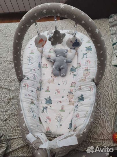 Кокон гнездышко для новорожденных Pinky bunny