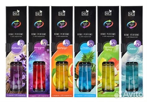 Ароматизатор, аромадиффузор с палочками, 35 мл, 6