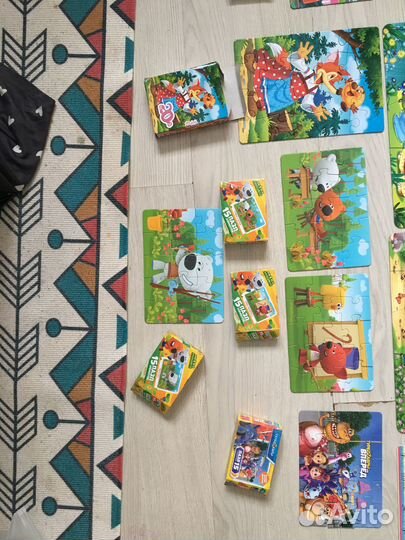 Пазлы для детей пакетом 28 штук