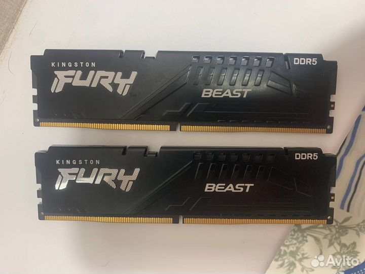 Оперативная память Kingston Fury Beast DDR5 6000 м