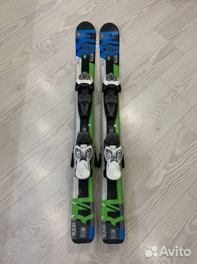 Горные лыжи детские 90см почти новые