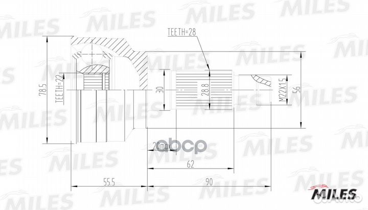 Деталь GA20192 Miles