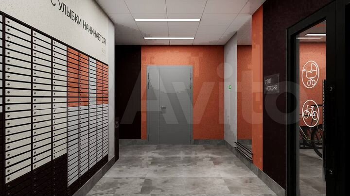 2-к. квартира, 38,6 м², 7/19 эт.