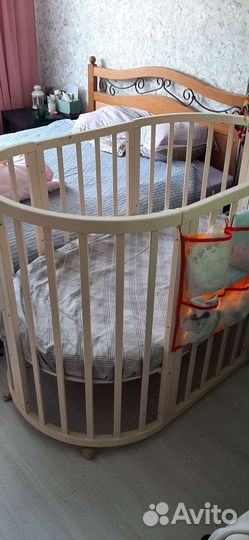 Детская кровать овальная 5в1 + подарки