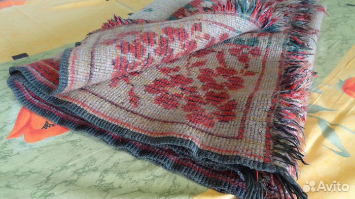 Покрывало шерстяное разноцветное СССР (140*170см)