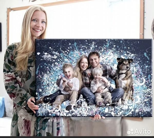 Холст с фото (портрет)